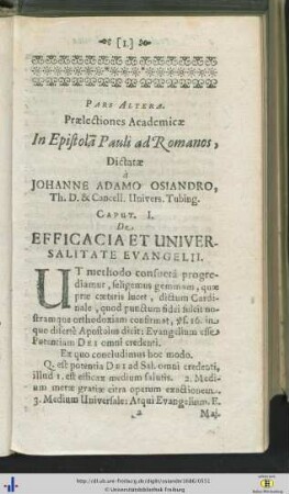 Praelectiones Academicae.