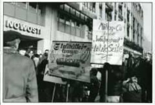 Demonstration von Kulturschaffenden