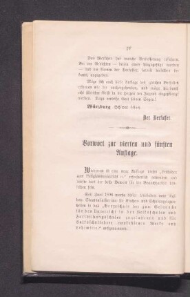 Vorwort zur vierten und fünften Auflage.