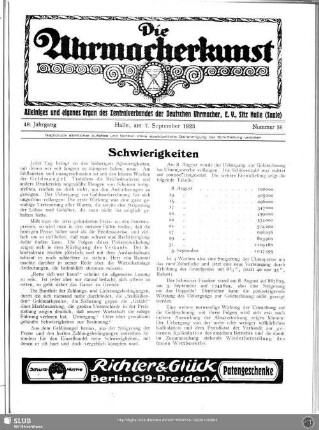 Schwierigkeiten