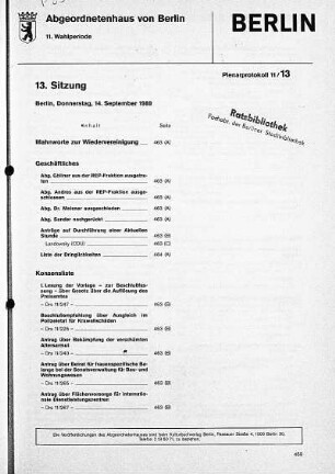 Nr. 13, 14. September 1989