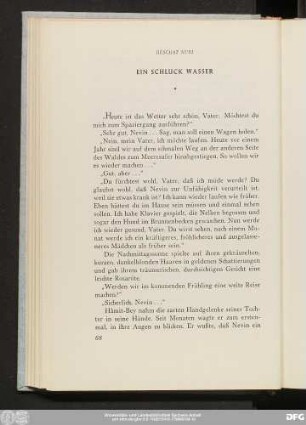 Reschat Nuri Ein Schluck Wasser