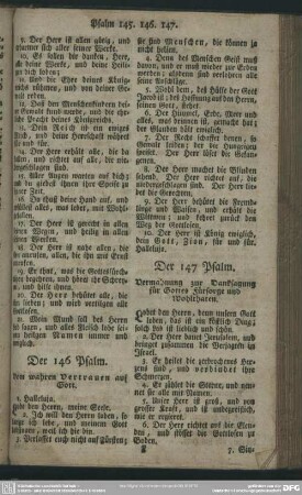 Der 146 Psalm