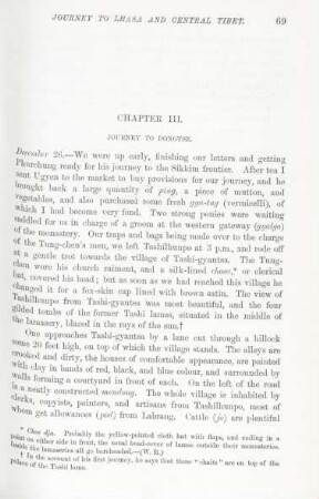 Chapter III. Journey to Dongtse