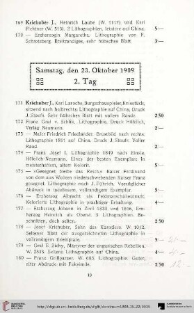 Samstag, den 23. Oktober 1909 (Nr. 171-319)