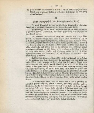 II. Entschädigungsgesuch des Kommissionsraths Kelch.