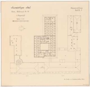 Auswärtiges Amt, Berlin-Mitte: Grundriss 4. Obergeschoss (Belegungszeichnung) 1:200