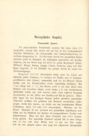 Neunzehntes Kapitel. Topographie Japans