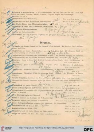 Diverses (Nr. 181-214)