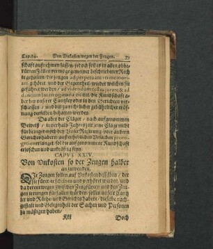 Caput XXIV. Von Unkosten so der Zeugen halber an zuwenden.