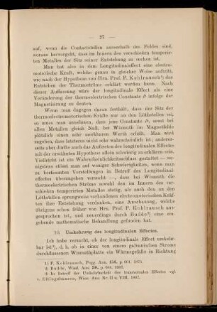 10. Umkehrung des longitudinalen Effectes