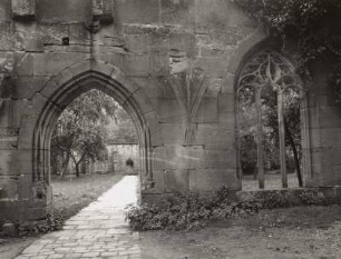 Hirsau, Kloster Hirsau, Kreuzgang, Westflügel von Außen