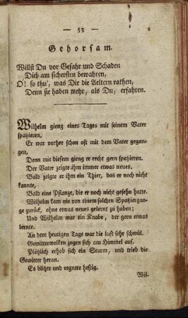 Gehorsam.