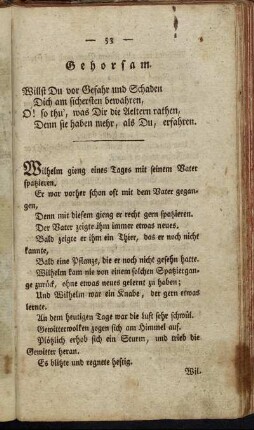 Gehorsam.