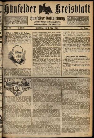 Zweite Ausgabe vom Samstag, den 04. Mai 1929.