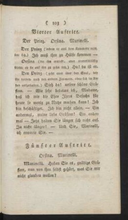 Vierter Auftritt. Der Prinz. Orsina. Marinelli.