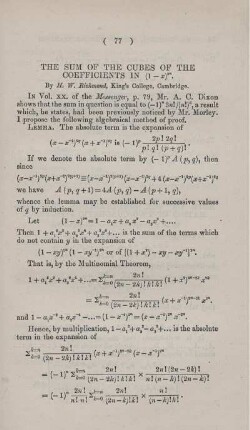 The sum of the cubes of the coefficients in ... .