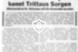 Minister Dr. [Name maskiert] Trittaus Sorgen