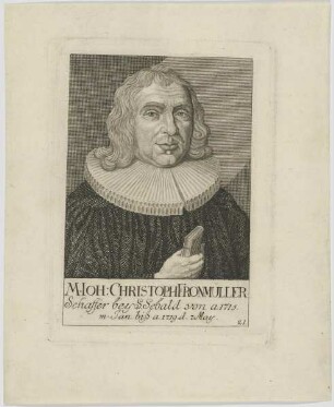Bildnis des Ioh. Christoph Fronmüller