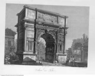 Raccolta delle principali vedute di Roma disegnate al vero ed incise da Domenico Amici Romano, Tafel (20): Arco di Tito