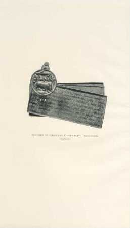 Specimen of Chalukya Copper-Plate Inscription (reduced)