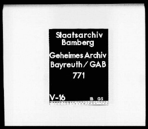 Inventar der Rüstkammer Markgrafs Christian von Brandenburg-Kulmbach-Bayreuth auf der Plassenburg