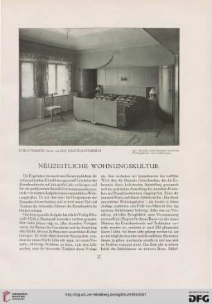 Neuzeitliche Wohnungskultur