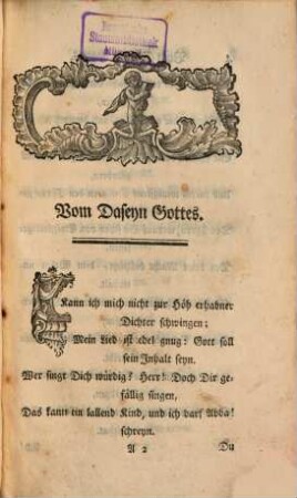 Versuch in sittlichen und zärtlichen Gedichten