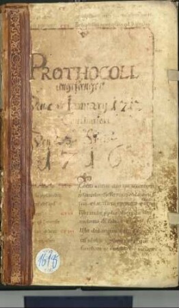 Amtsprotokoll, 8.1.-23.12., mit Register