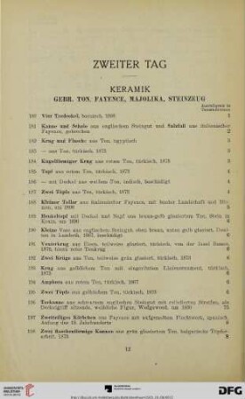 Keramik (Nr. 180-315)
