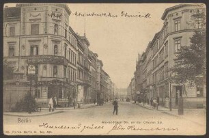 Ansichtskarte "Alexandrinen Straße an der Oranien Straße" [2/2]
