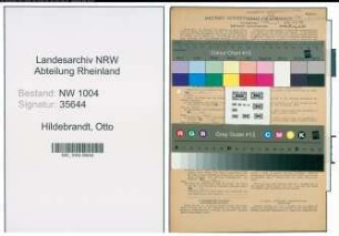 Entnazifizierung Otto Hildebrandt , geb. 20.02.1899 (Dachdecker)