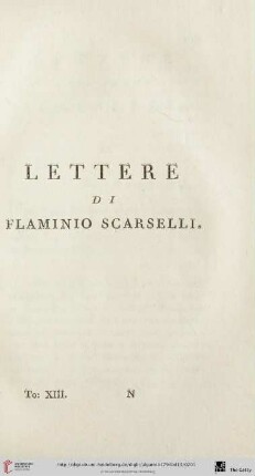 Lettere di Flaminio Scarselli