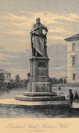 Grafik "Denkmal Carl Marias v. Weber"