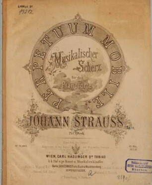 Perpetuum mobile : musikalischer Scherz für das Pianoforte ; 257s Werk