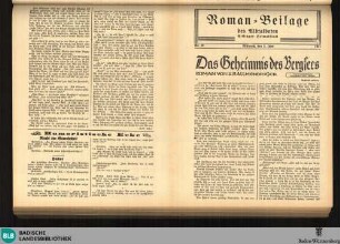 Der Albtalbote : Ettlinger Heimatblatt ; Mittelbadischer Kurier ; Badischer Landsmann, Roman-Beilage