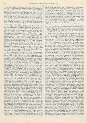 300-301 [Rezension] Ried, Karl, Moritz von Hutten Fürstbischof von Eichstätt (1539-1557) und Glaubensspaltung