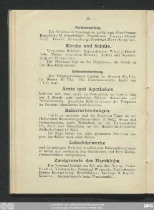 Forstverwaltung.
