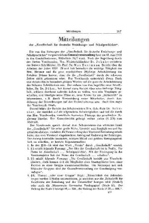 Mitteilungen der Gesellschaft für deutsche Erziehungs- und Schulgeschichte