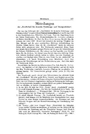 Mitteilungen der Gesellschaft für deutsche Erziehungs- und Schulgeschichte