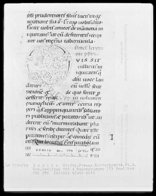 Homiliarium — Initiale Q(uis sit), Folio 93verso