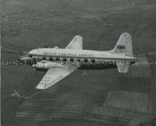 Über England fliegende "Viking"-Maschine der British European Airways