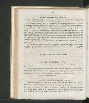17) Das chemische Laboratorium.