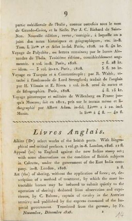 Livres Anglais