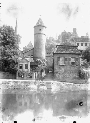 Wertheim : Wertheim. Blick über die Tauber zum Kittsteintor