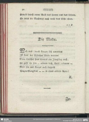 Die Mode