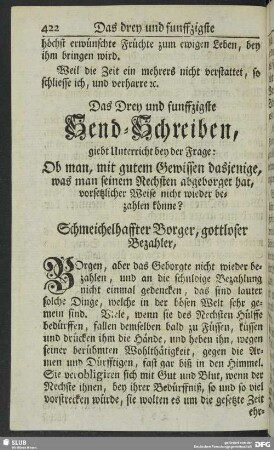 Das Drey und funffzigste Send-Schreiben