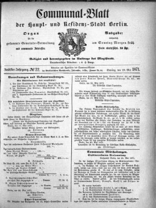 1871,22: No. 22, 28. Mai 1871