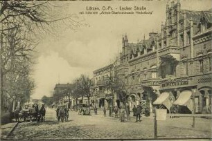 Lötzen, O.-Pr. - Lycker Straße mit früherem „Armee-Oberkommando Hindenburg“