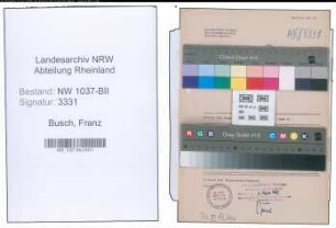 Entnazifizierung Franz Busch , geb. 26.12.1906 (Gastwirt)